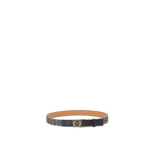  LOEWE罗意威 22年秋冬 女士 腰带 Anagram belt in jacquard and calfskin E619Z26X01-1206