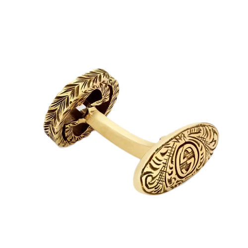 GUCCI/古驰 22春夏新款DoubleG系列 互扣式双G黄金袖扣579823J85000718