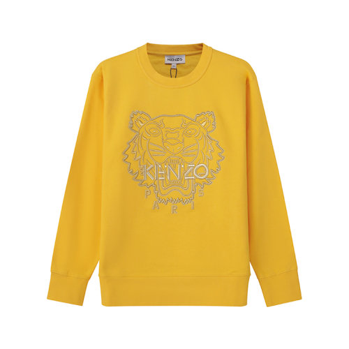 KENZO/高田贤三 女士棉质圆领长袖卫衣运动衫虎头刺绣 FC5 2SW824 CMD