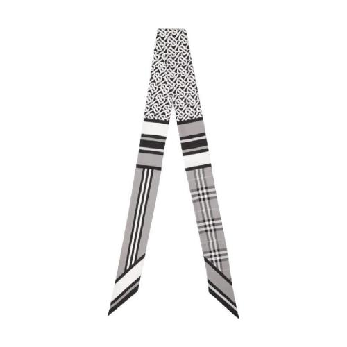  BURBERRY 22年秋冬 女士 蒙太奇印花窄版丝巾 80370161 预定商品1-3周发货