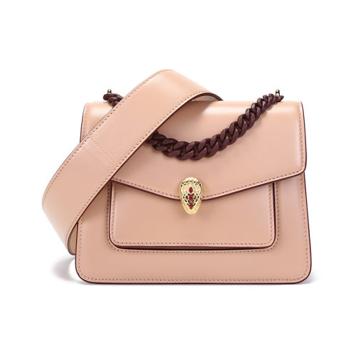 BVLGARI/宝格丽 女士SERPENTI FOREVER系列皮革小号蛇头扣手提单肩斜挎包 290982