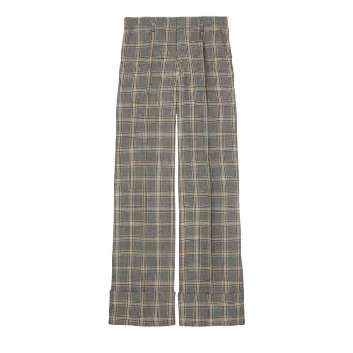  GUCCI古驰 22年秋冬 男士 威尔士亲王毛麻混纺长裤 694118 ZAILW 1136