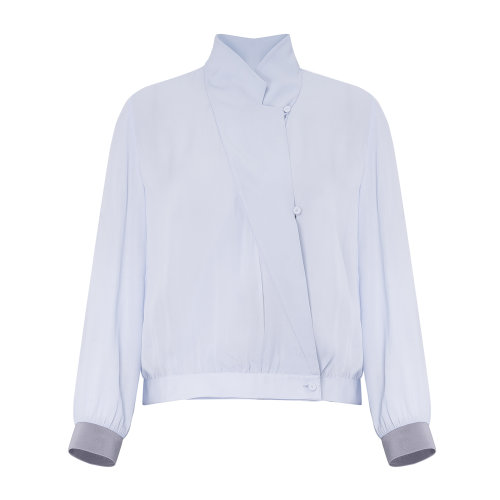 Emporio Armani/安普里奥阿玛尼 浅蓝色 女士长袖衬衫  [Icon] 0NC4CT-02309-710
