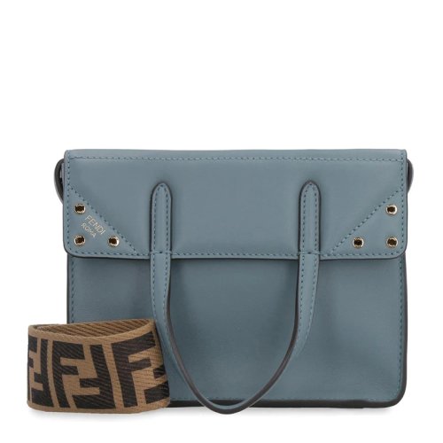 FENDI/芬迪 女士雾霾蓝皮革斜挎包 8BT306 A5D Y1808