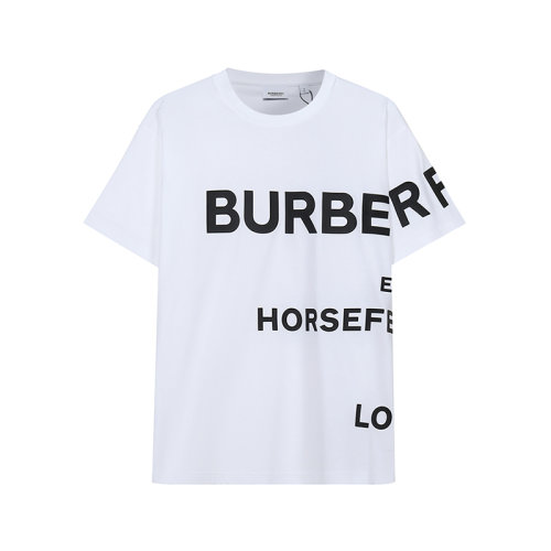 BURBERRY/博柏利【22春夏新款】男款棉质宽松版圆领短袖T恤Horseferry印花 80406911