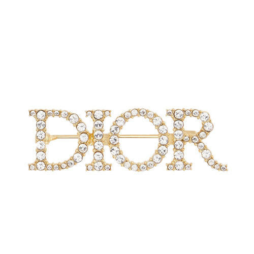 DIOR/迪奥 经典款DIO(R)EVOLUTION 女士镀金金属DIOR胸针 V0454DVOCY_D301