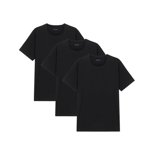 HUGO BOSS/雨果博斯 男士短袖T恤 男士棉质贴身打底圆领短袖T恤三件套装 50325388