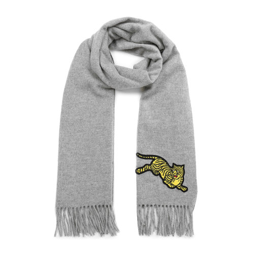 KENZO 灰色 羊毛 围巾 f868eu720sfc 62