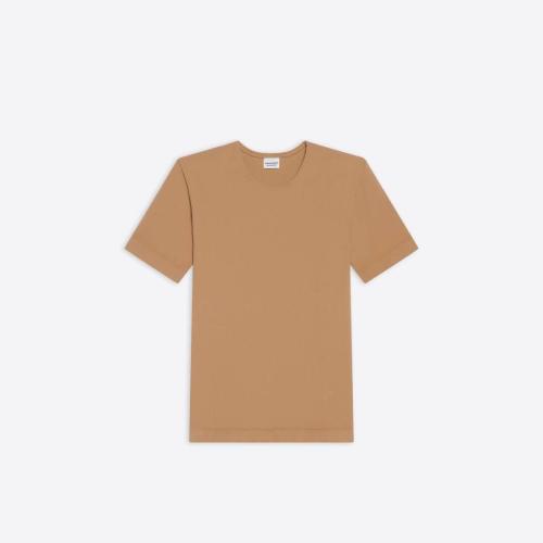  BALENCIAGA巴黎世家 22年春夏 女士 短袖T恤 Womens Cropped T-shirt in Beige 6855183B4B6980