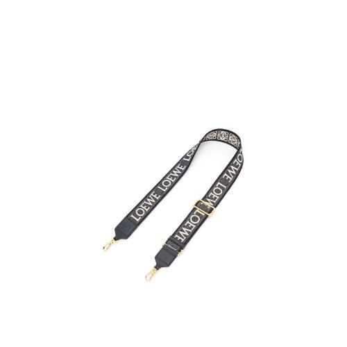  LOEWE罗意威 22年秋冬 女士 肩带 Anagram strap in jacquard and calfskin C073T87X01-5544