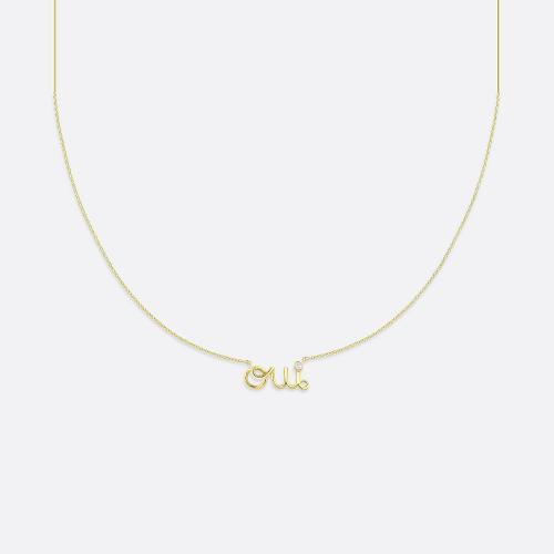  DIOR迪奥 22年春夏 女士 项链 Oui 项链 JOUI95007_0000 预定商品1-3周发货