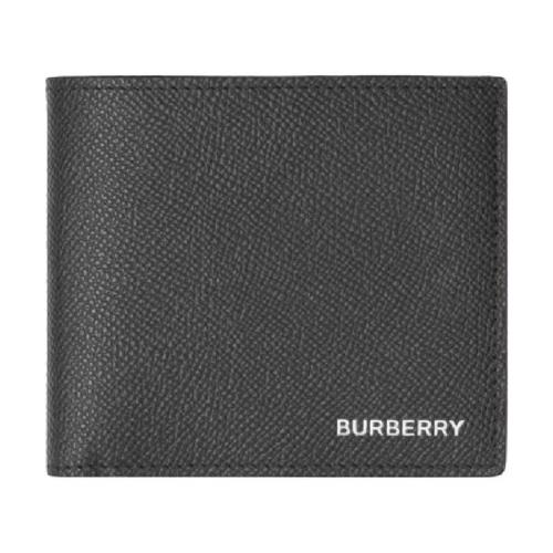  BURBERRY 22年秋冬 男士 粒纹皮革双折零钱夹（国际版） 80146561 预定商品1-3周发货