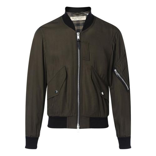 BURBERRY/博柏利 立领拉链军绿色 男士夹克 男士外套 风衣上装男装40518891