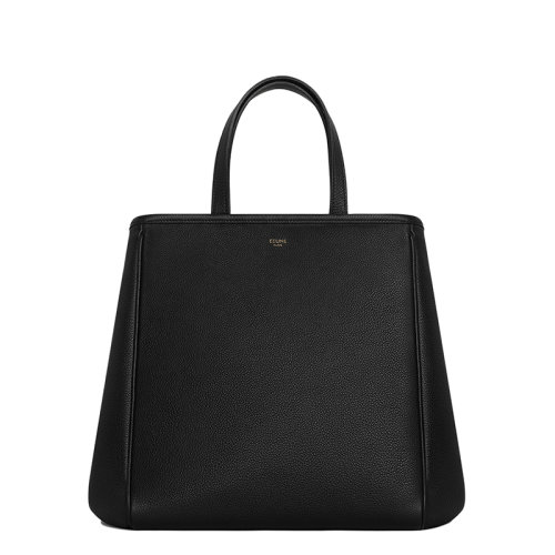 CELINE/赛琳 FOLDED系列 女士小号黑色粒面小牛皮可折叠式手提包194073CR7.38NO