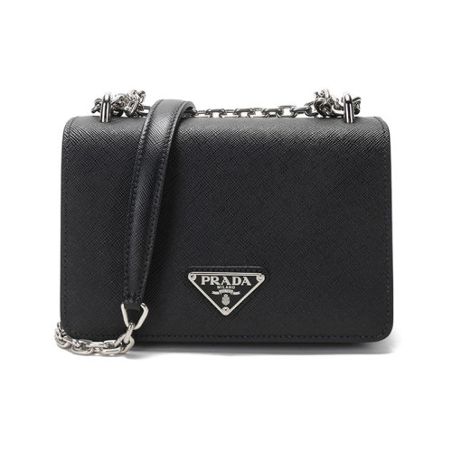 PRADA/普拉达  女士皮革/织物手提单肩斜挎包 1BD032 064