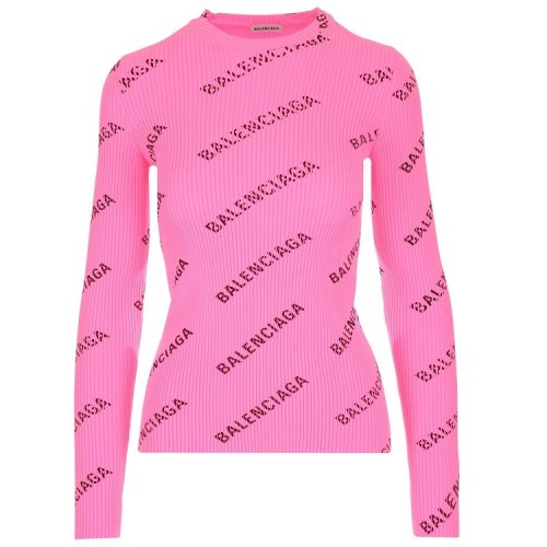 Balenciaga/巴黎世家  女装 时尚百搭 女士粉红色针织衫/毛衣 570844T61405611