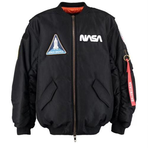 Balenciaga/巴黎世家 男士黑色棉质夹克 663056 TYD31 1000