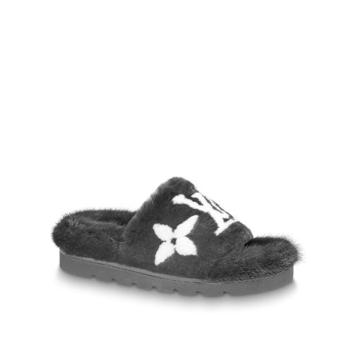  LV路易威登 22年秋冬 女士 平底凉鞋 POOL PILLOW COMFORT 凉拖 1A9BZJ 1A9BZI 1A9BZH 1A9BZM