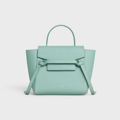  CELINE赛琳思琳 22年秋冬 女士 单肩包 SAC BELT NANO MODELE VEAU GRAINé 189003ZVA.29IM