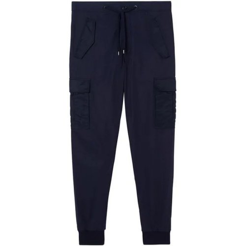  BURBERRY/博柏利 男士海军蓝棉质休闲裤 8012434