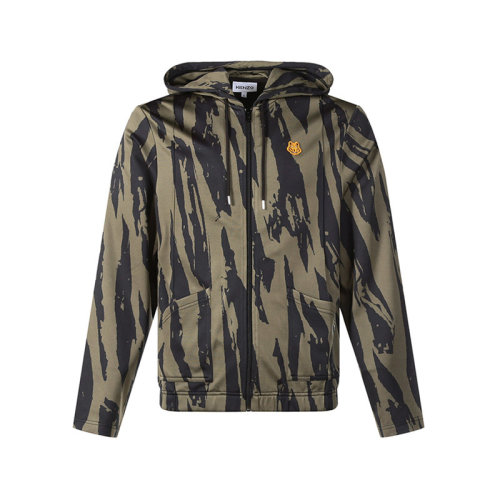 KENZO/高田贤三 男士锦纶迷彩连帽运动衫上衣外套 5BL771 4CA