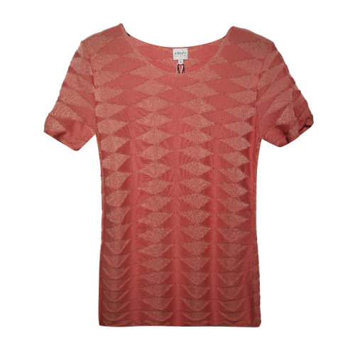 ARMANI COLLEZIONI/阿玛尼卡尔兹 橘红色女士短袖 RMM05M RM05M 240