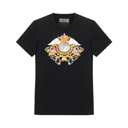  VERSACE JEANS COUTURE 女士印花棉质短袖T恤 B2HWA7KD 30457 899 PLFSX