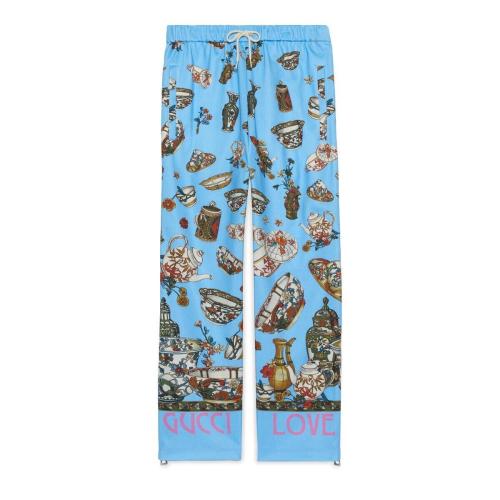  GUCCI古驰 22年秋冬 男士 Gucci Lovelight系列针织棉慢跑长裤 706909 XJERV 4020