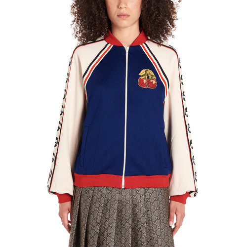 GUCCI/古驰  女性 胸标  拼色 女士夹克 卫衣  574008 XJBLA 4685