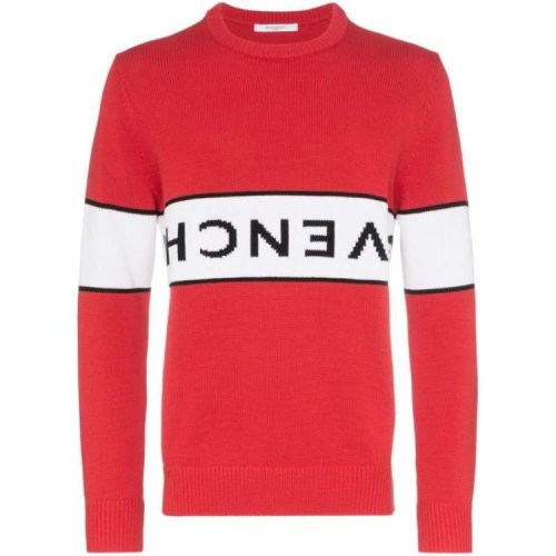 Givenchy/纪梵希 男士拼色羊毛针织衫/毛衣BM9063401M-616