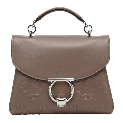 Salvatore Ferragamo/菲拉格慕 女士时尚休闲小牛皮手提包女包 21-0448-741237