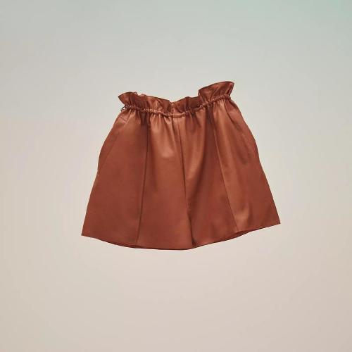  HERMES爱马仕 22年秋冬 女士 短裤 Short coulisse en cuir H2E1410DJF438