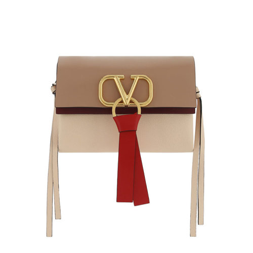 Valentino/华伦天奴 19年春夏 信封包 女性 字母V 流苏 单肩包 B0E04_EJA_XY0