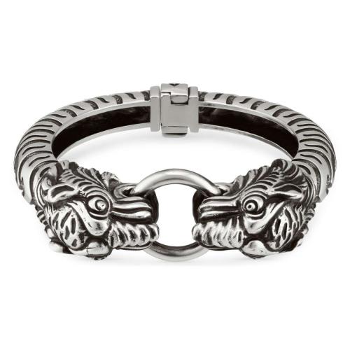  GUCCI古驰 22年秋冬 男士 Gucci Garden系列银手镯 623210 J8400 0701