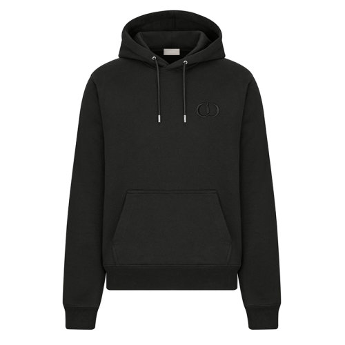 DIOR/迪奥 胸部有“ CD Icon”刺绣 黑色棉绒 男连帽运动衫113J698A0531_C989