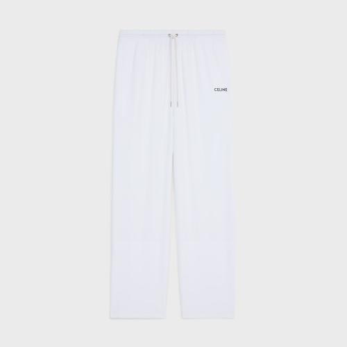  CELINE赛琳思琳 22年秋冬 男士 休闲裤 CELINE平纹针织双面直筒慢跑长裤 2Z198121O.01BC