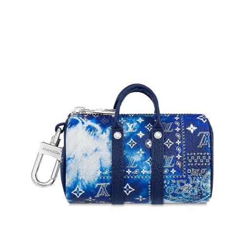  LV路易威登 22年秋冬 男士 挂饰 MONOGRAM BANDANA MINI KEEPALL POUCH 包饰与钥匙扣 MP3337
