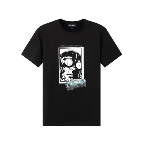 Emporio Armani/安普里奥阿玛尼【22春夏新款】男士赛车胶囊系列棉质圆领短袖T恤 3L1T8P 1JW5Z