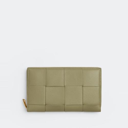 BV葆蝶家 22年秋冬 女士 钱包 portefeuille a fermeture zippee 651368VCQC12916