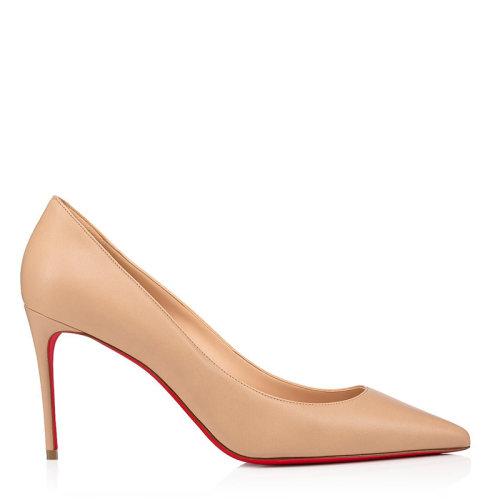 Christian Louboutin/克里斯提鲁布托女士裸色皮革Kate高跟鞋1210665N247