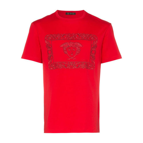 VERSACE/范思哲  男装 时尚简约 男士棉质短袖T恤 A81881A-1A22458-A001