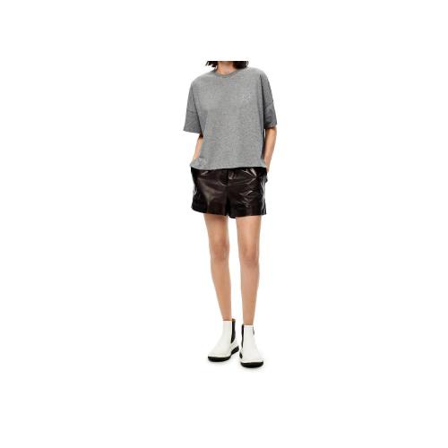  LOEWE罗意威 22年秋冬 女士 短袖T恤 Short oversize Anagram T-shirt in cotton S359341XA4-1