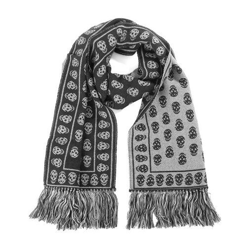Alexander McQueen/亚历山大麦昆  男女同款羊毛时尚百搭围巾/披肩围巾  $3583514200Q3372