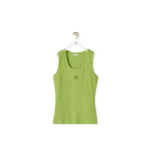  LOEWE罗意威 22年秋冬 女士 背心 Anagram tank top in cotton S540Y07XA2-6905