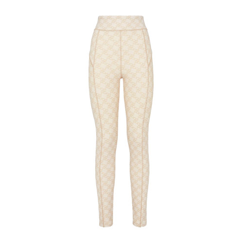 FENDI/芬迪紧身裤 米色Lycra?紧身裤女士打底裤FAB213AGMC