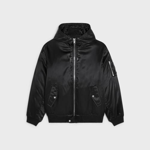  CELINE赛琳思琳 22年秋冬 男士 夹克 CELINE缎面锦纶飞行员夹克 2W749048S.38NO