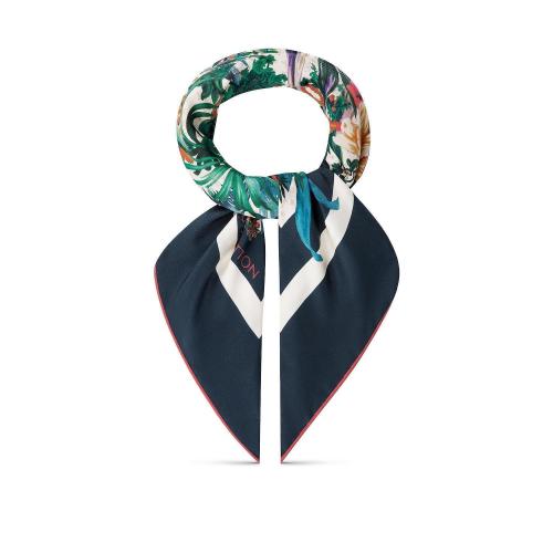  LV路易威登 22年秋冬 女士 围巾 LV BOUQUET 70 方巾 M77975