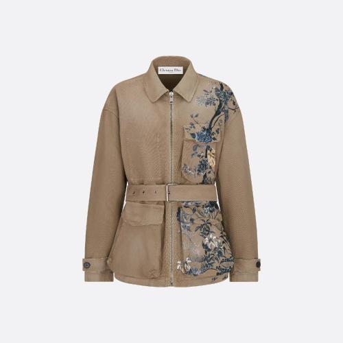  DIOR迪奥 22年秋冬 女士 夹克 Veste ceinturee 257V20A3442_X1810