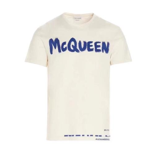Alexander McQueen/亚历山大麦昆  新款时尚百搭男士短袖t恤622104QRZ570906【主推】