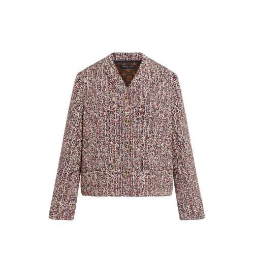  LV路易威登 22年秋冬 女士 夹克 MONOGRAM 背心结构粗花呢箱型夹克 1A92U7 1A92U5 1A92U6 1A92 预定商品2-8周发货